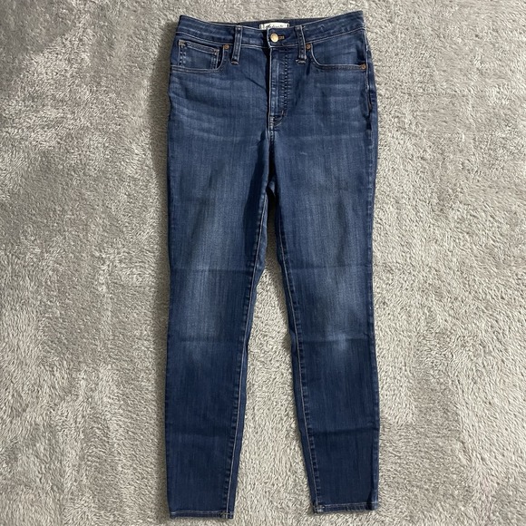 Madewell Denim - Madewell Jeans Womens 27 Curvy High Rise Skinny Dark Wash Blue Denim Stretch‎